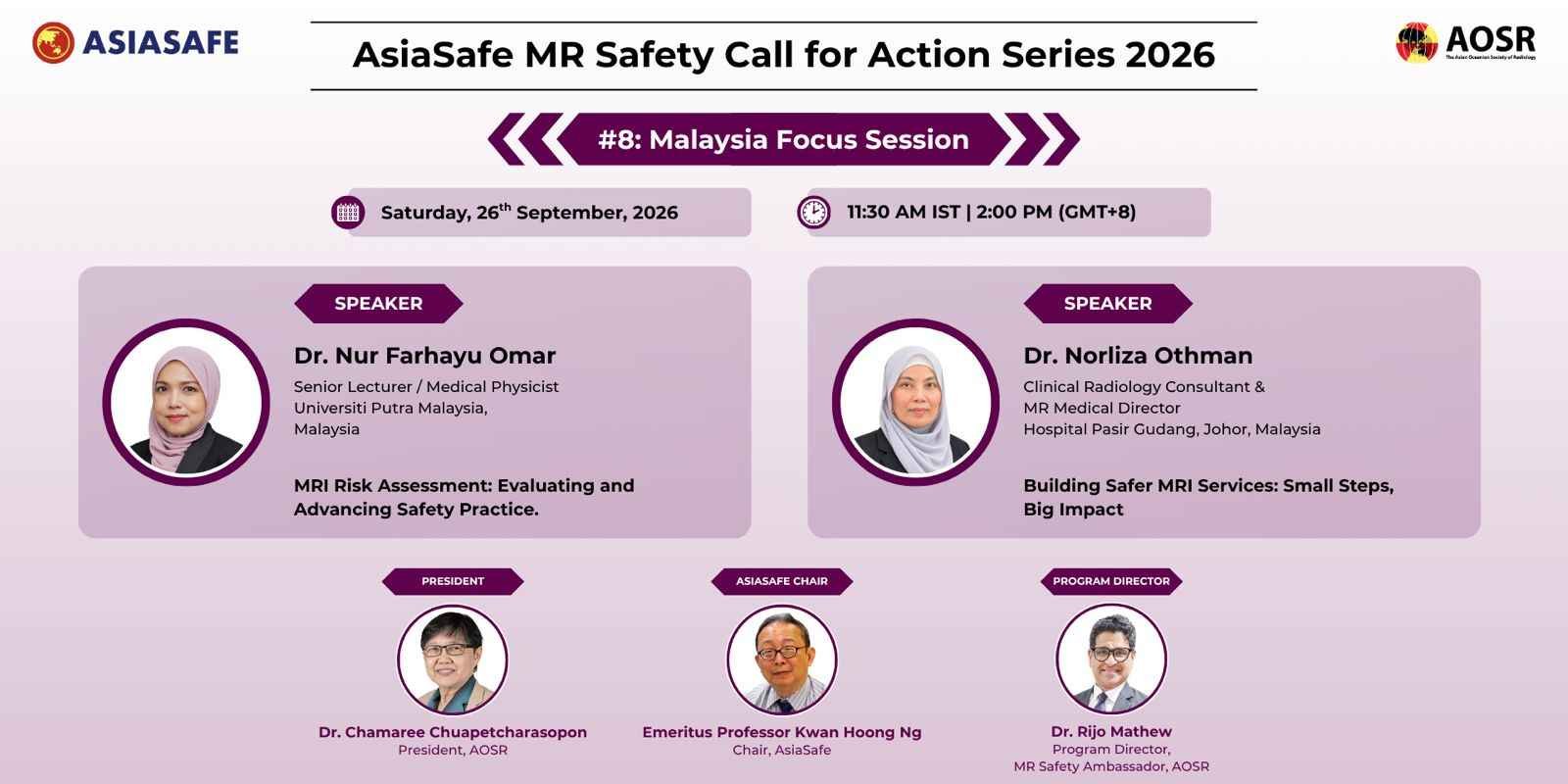 MR Safety Call for Action Series: Malaysia Focus Session